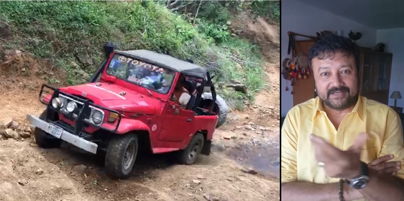 Was that really Jayaram driving the Jeep?