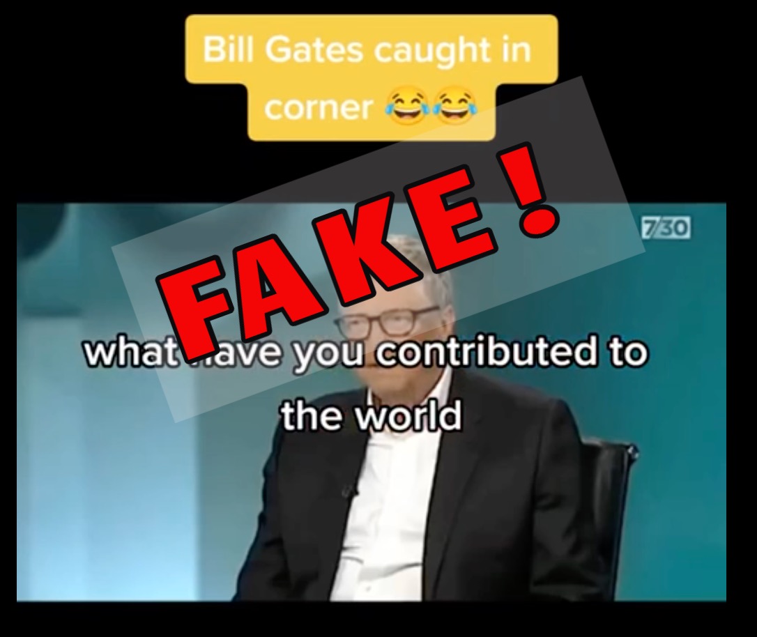 FAKE: Bill Gates asked about profiting from Untested Covid vaccines and stealing technology